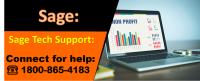 Sage Tech Support ☎ 1800-865-4183 image 1